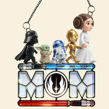Load image into Gallery viewer, "A Tribute to the Warrior Within - Personalized Warrior Mom Suncatcher Ornament for Every Super Mom" Ornament PopCulturePrints
