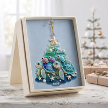 Load image into Gallery viewer, Cherish Family Moments with Our Turtle Family Christmas Ornament - Personalized Gift for Families
