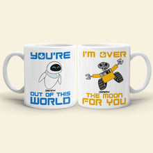 Load image into Gallery viewer, Custom Robot Mug Set for Couples - Perfect Romantic Valentine&#39;s Day Gifts Coffee Mug PopCulturePrints

