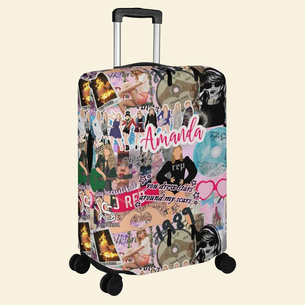 Personalized Pop Culture Fan Luggage Cover - Customizable Name