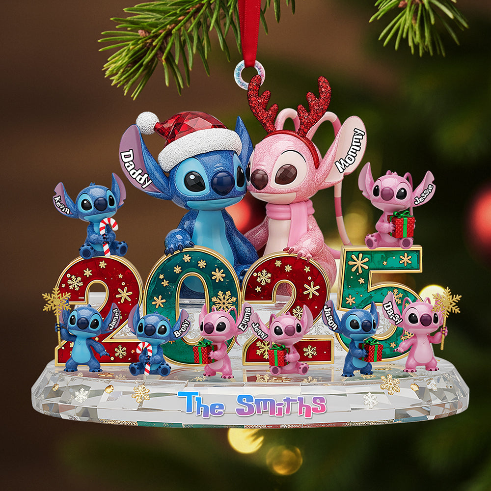 "Celebrate Family Togetherness!" - Family Crystal Custom Shape Acrylic Ornament - Personalized Gift for Family, Friends, Parents, and Loved Ones Ornament PopCulturePrints