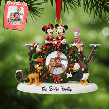 Load image into Gallery viewer, &quot;Celebrate Family Joy this Christmas!&quot; - Custom Photo Family Acrylic Ornament - Personalized Gifts for Loved Ones Ornament PopCulturePrints
