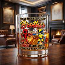 Load image into Gallery viewer, Brotherhood - 11oz Round Glass | Personalized Gift for Brothers &amp; Friends
