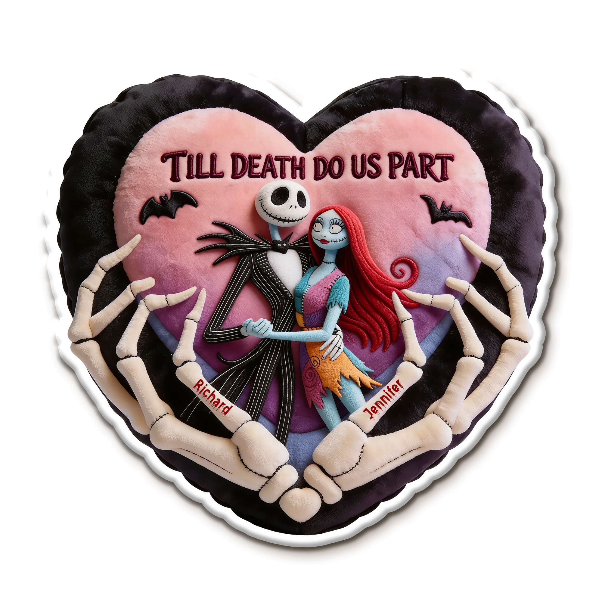 Spooky Couple Pillow - Personalized Christmas Gifts For Couples 03ttqn091026 Pillow PopCulturePrints
