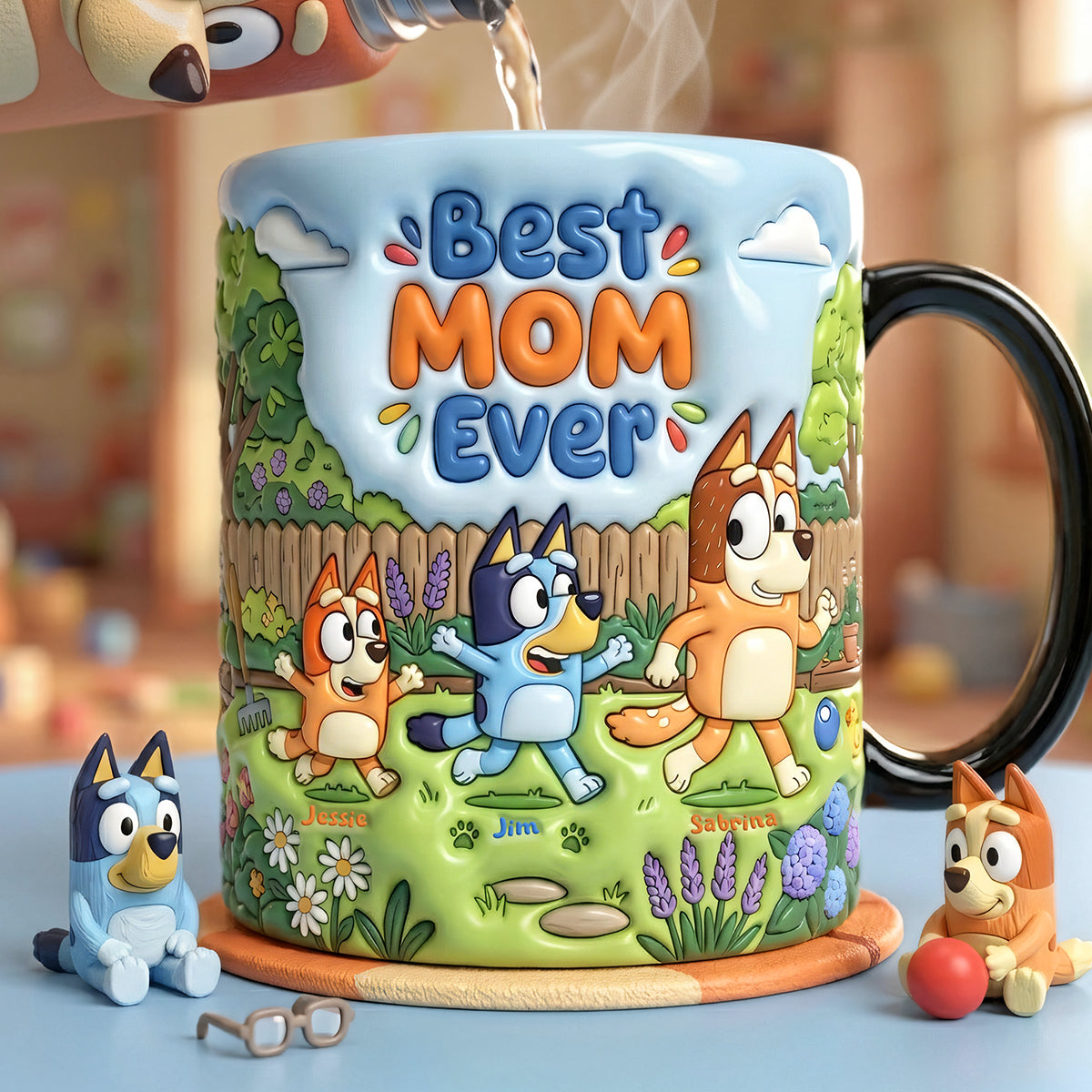 Best Mom Ever Magic Coffee Mug - Personalized Gift for Mom, Grandma & More Coffee Mug PopCulturePrints