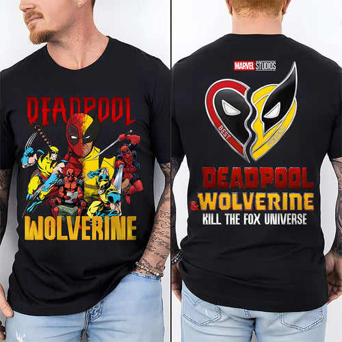 Deadpool & Wolverine Fan T-Shirt for Movie Lovers Shirts PopCulturePrints