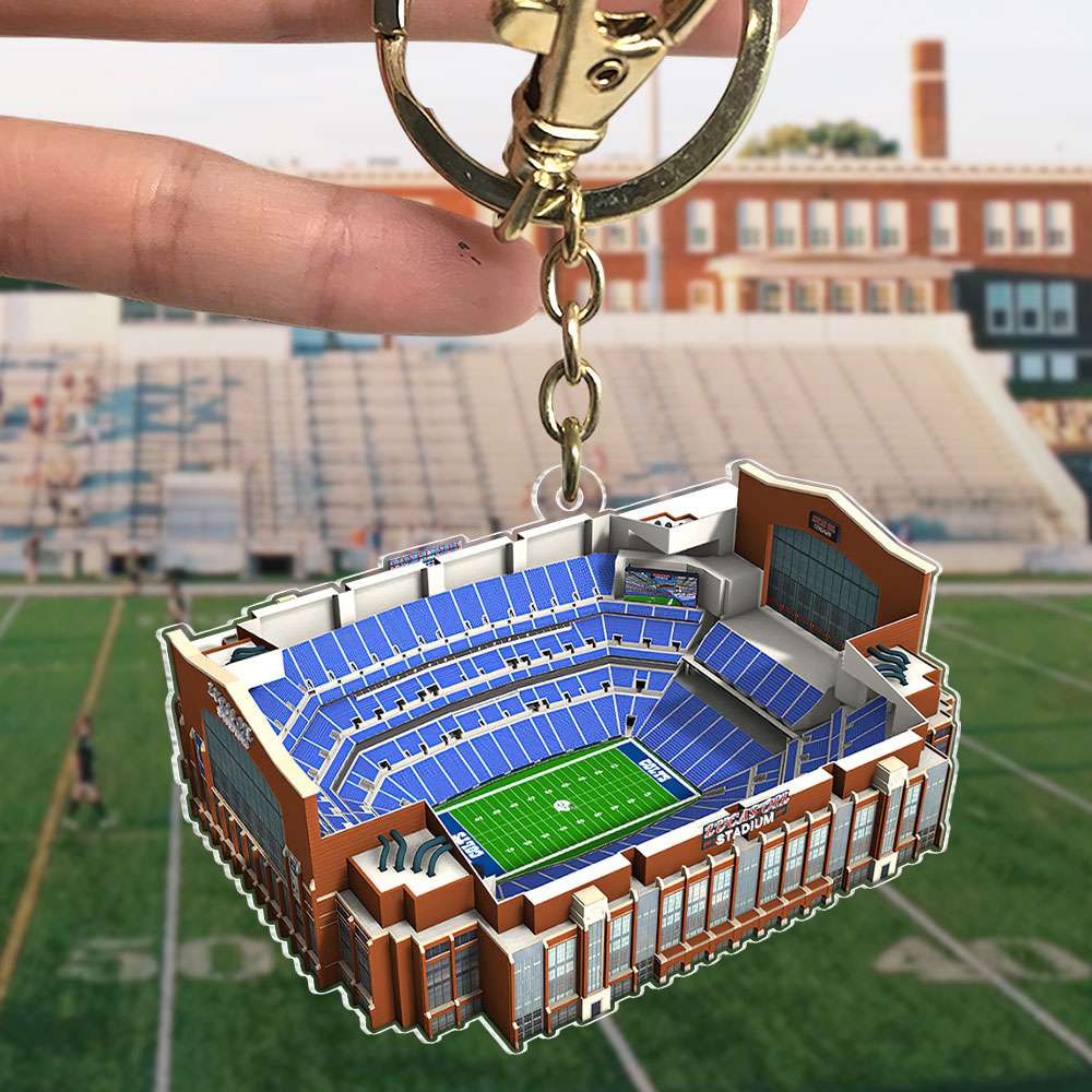 Personalized Football Stadium Keychain - Ideal Gift for Fans Keychains PopCulturePrints