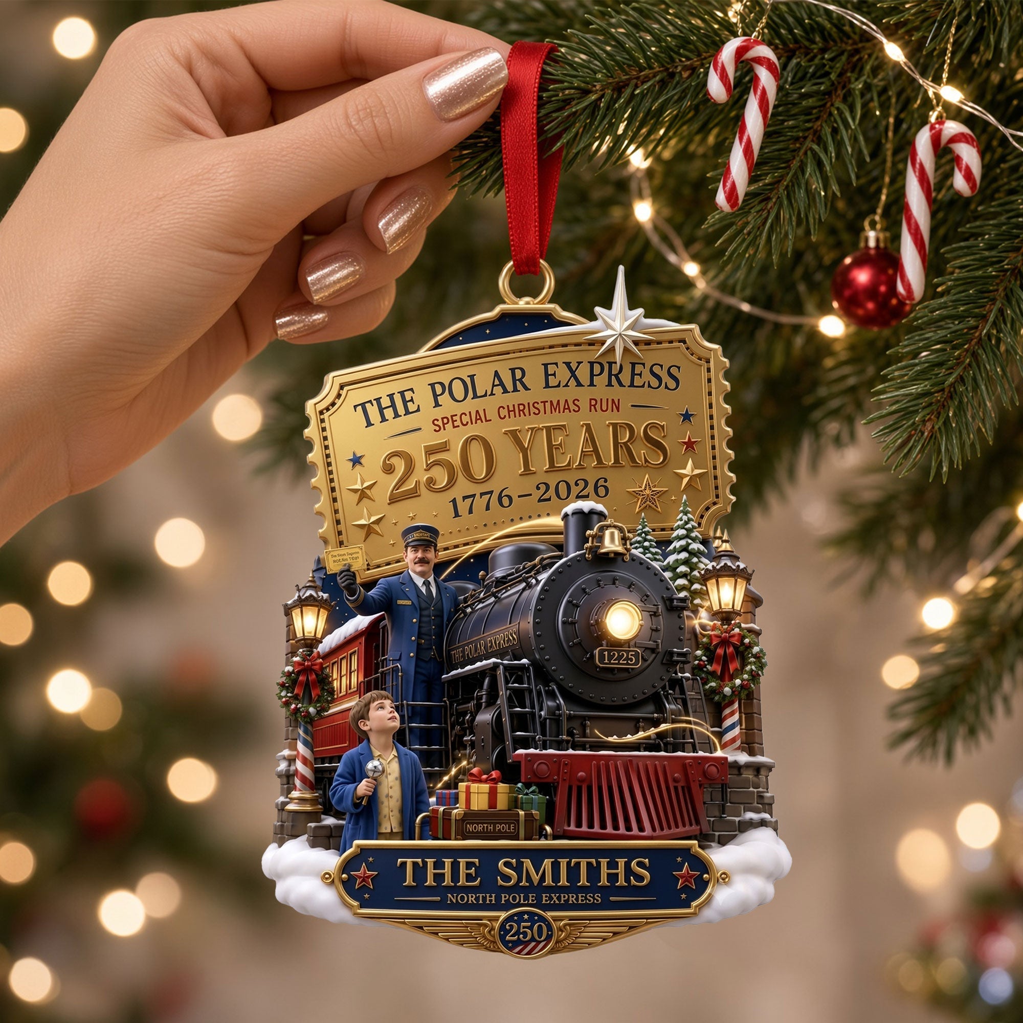 Bring Home the Magic of Christmas - Personalized Magical Christmas Train Acrylic Ornament