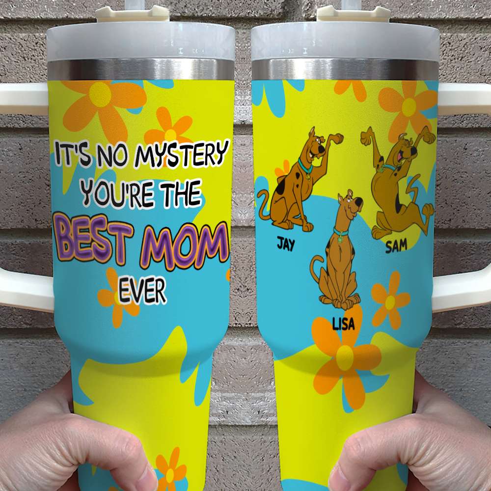 Personalized Best Mom Tumbler - Custom Cartoon Design Tumbler Cup PopCulturePrints