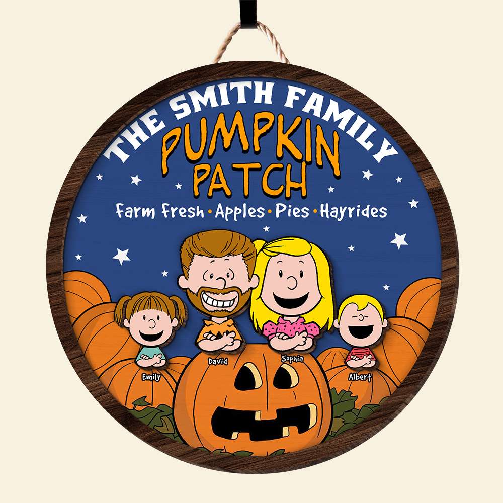 Personalized The Smith Family Pumpkin Patch Sign