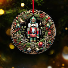Load image into Gallery viewer, Personalized Nutcracker Christmas Ornament - Festive Holiday Decor Ornament PopCulturePrints
