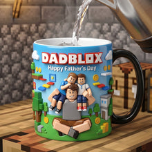 Load image into Gallery viewer, "Celebrate Fatherhood with a Personal Touch" - Custom Photo Block Game Dad Magic Coffee Mug - Perfect Gift for Dad, Grandpa &amp; More! Coffee Mug PopCulturePrints
