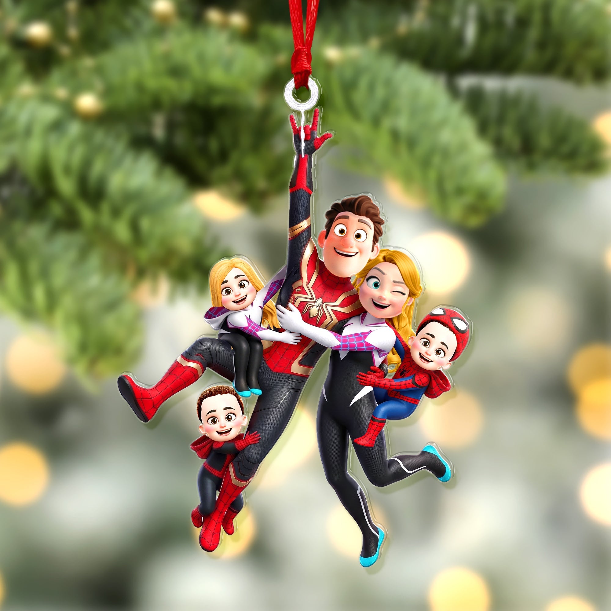 "Hold On to Joy!" Family Acrylic Ornament - Personalized Gifts for Family