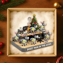 Load image into Gallery viewer, &quot;Boss’s Pain in the Asses&quot; - Personalized Boss&#39;s Donkey Squad Christmas Ornament - Custom Gift for Coworkers Ornament PopCulturePrints
