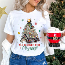 Load image into Gallery viewer, All Booked For Christmas - Book Lovers T-Shirt
