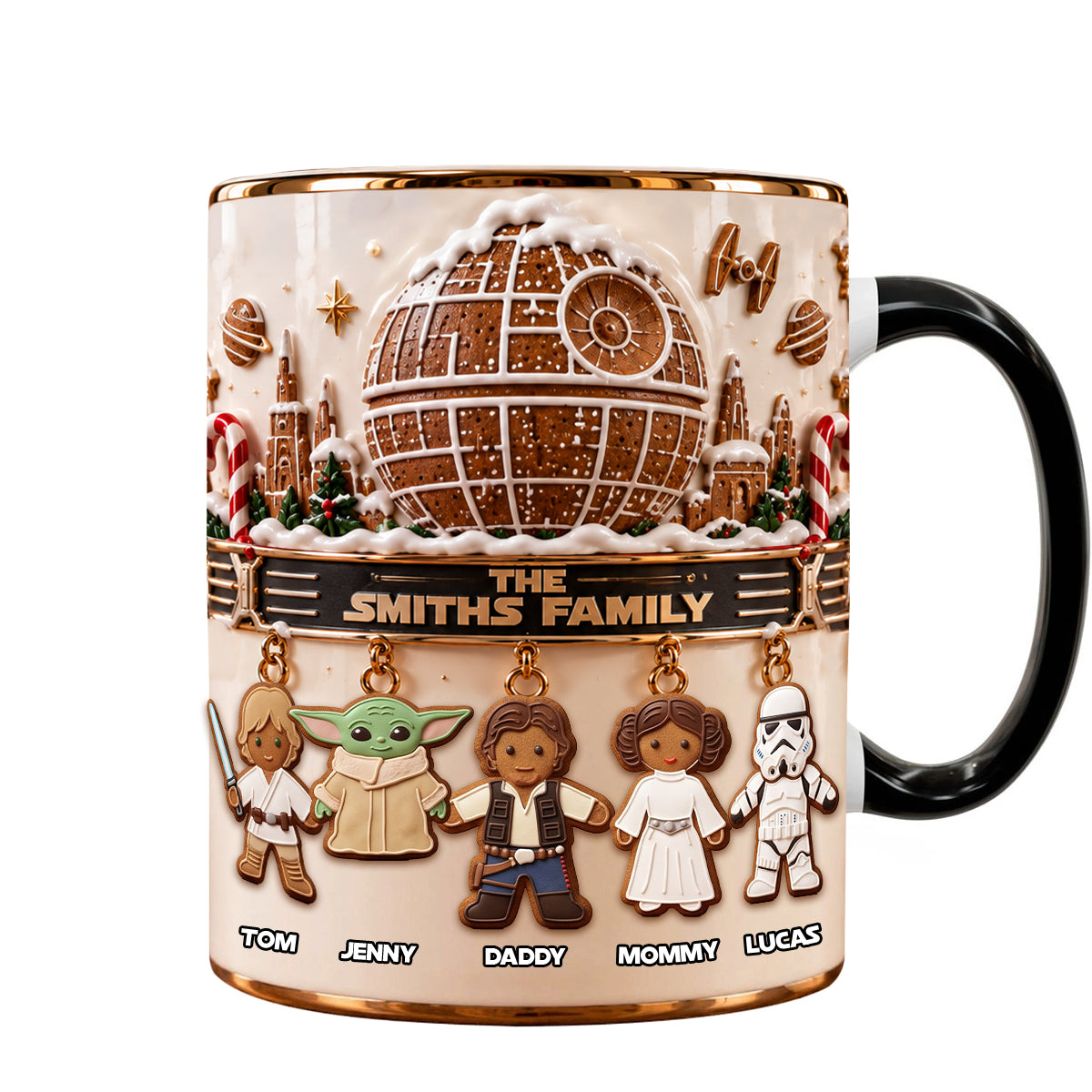 Ginger Bread Christmas Coffee Mug - Personalized Gift for Family and Friends Coffee Mug PopCulturePrints