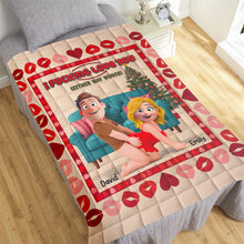 Load image into Gallery viewer, I F*CKING LOVE YOU - Personalized Naughty Couple Blanket Blanket PopCulturePrints

