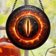 Load image into Gallery viewer, Fantasy Eye Stained Glass Ornament for Fantasy Novel Enthusiasts
