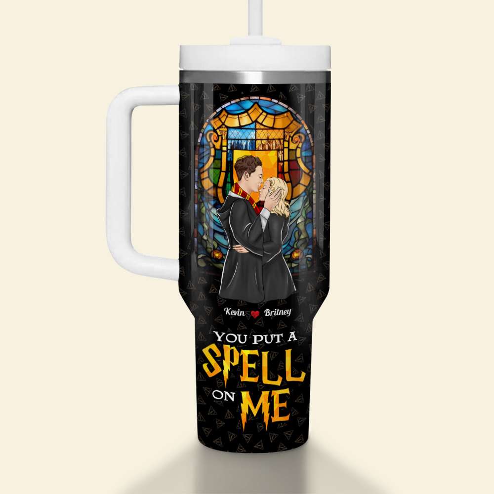 Harry Potter Inspired Personalized Couple Tumbler - 'You Put a Spell on Me'