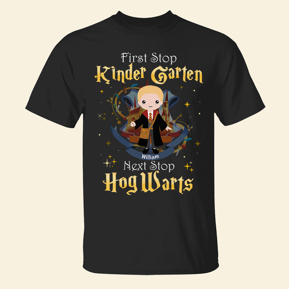 Personalized Harry Potter-Themed First Day of Kindergarten T-Shirt