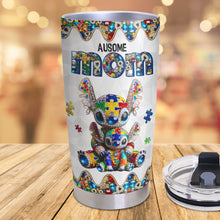 Load image into Gallery viewer, &quot;Celebrate the Ausome Journey, Perfectly Personalized Gift for Autism Moms - Custom Tumbler&quot; Tumbler Cup PopCulturePrints
