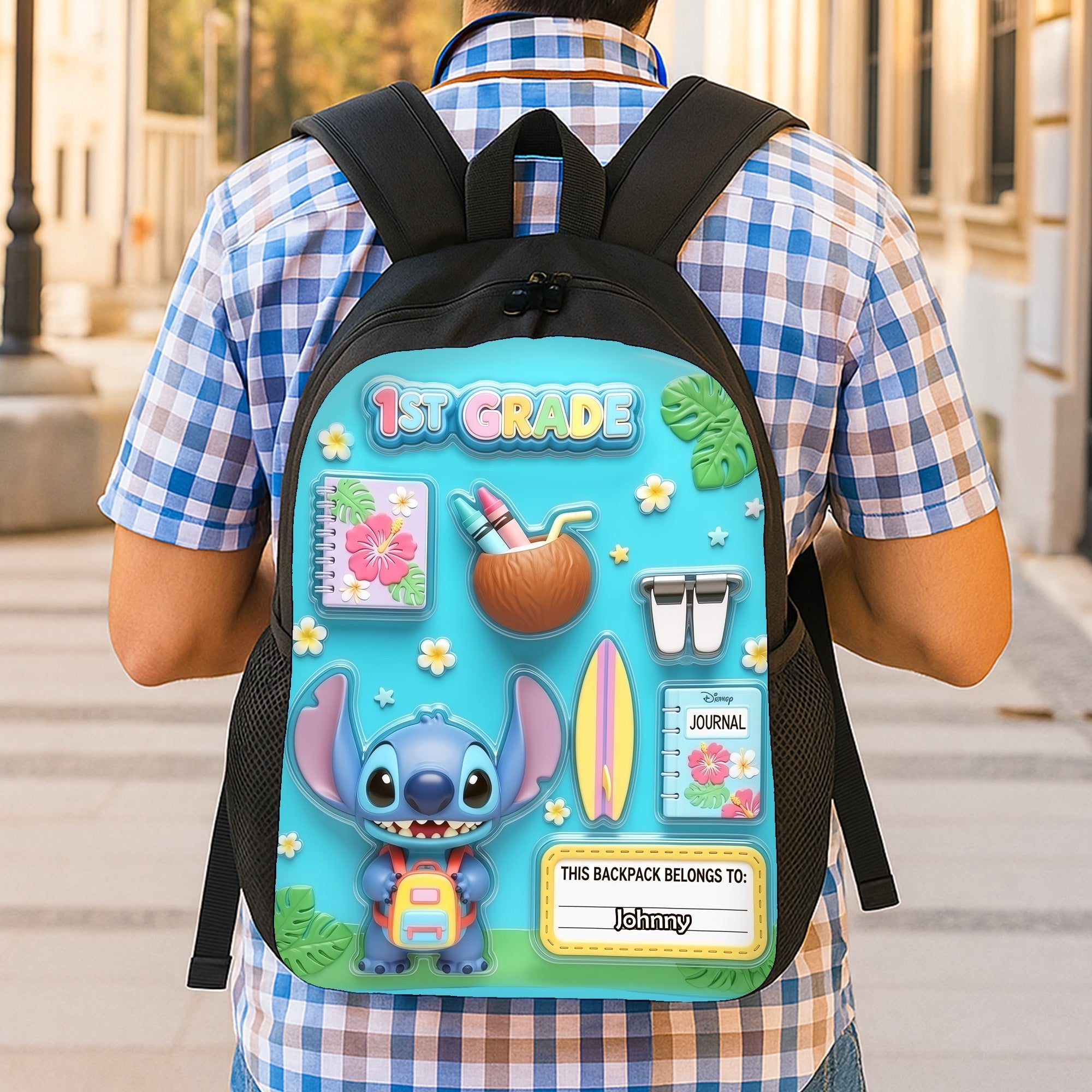 “Start School with Style” - Personalized Back To School Backpack - Custom Gift for Kids Backpack PopCulturePrints
