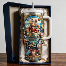 Load image into Gallery viewer, Celebrate Anime with Our 30th Anniversary One Piece Tumbler - Personalized Gifts for Anime Lovers Tumbler Cup PopCulturePrints
