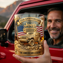 Load image into Gallery viewer, Celebrate Freedom with the 250th Anniversary USA Offroad Car Glass - Custom Gifts for Car Lovers and Patriots Glass PopCulturePrints
