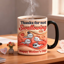 Load image into Gallery viewer, Thanks for Not Swallowing Us - Personalized Funny Sperm Kids Magic Mug | Unique Mother's Day Gift for Mom and Grandma Coffee Mug PopCulturePrints
