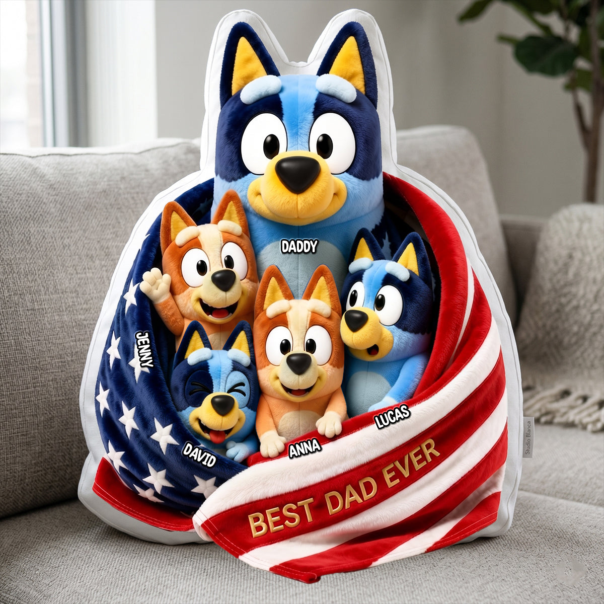 Ultimate Dad Goals Pillow - Personalized Gift for Dads and Grandpas Pillow PopCulturePrints