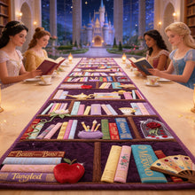 Load image into Gallery viewer, “Dive into a World of Imagination!” Magical Bookshelf Quilted Table Runner - Personalized Gift for Book Lovers

