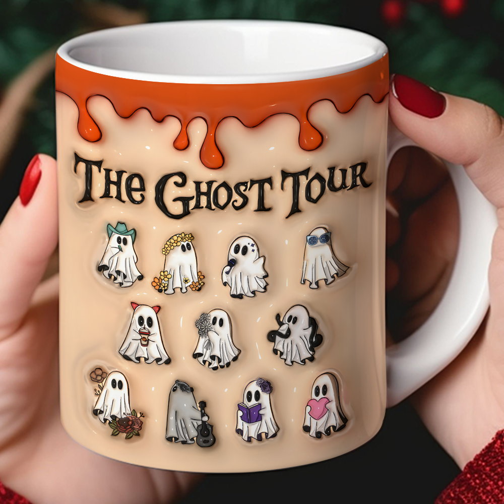 The Ghost Tour 3D Inflated White Mug - Perfect Gift for Horror Fans Coffee Mug PopCulturePrints