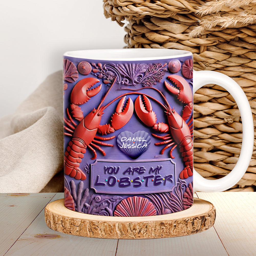 Customized Lobster Couple Mug - You Are My Lobster