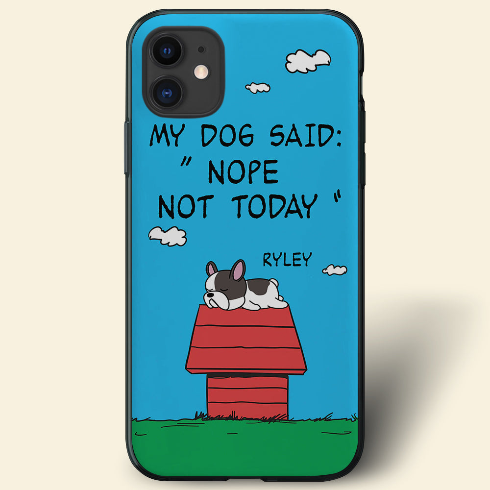 Custom Dog Lover Phone Case - Lazy Dog Design