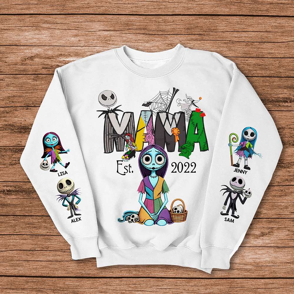 "Celebrate Mom's Unique Style" - Personalized Horror Mom Shirt - Gift for Mom, Grandma and Kids AOP Products PopCulturePrints
