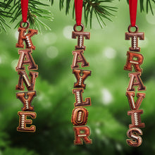 Load image into Gallery viewer, Celebrate Your Passion: Personalized American Football Alphabet Acrylic Ornament - Unique Gift for Sports Lovers Ornament PopCulturePrints
