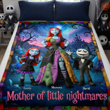 Load image into Gallery viewer, "Cuddle Up with the Mother of Frightful Cheer!" - Personalized Blanket for Moms, Perfect Gift for Mother’s Day, Grandma, and More Blanket PopCulturePrints
