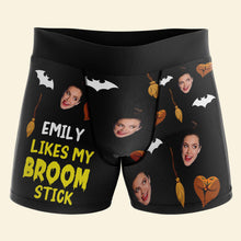 Load image into Gallery viewer, Personalized Halloween Boxer Briefs for Couples - Custom Face Design Boxer Briefs PopCulturePrints
