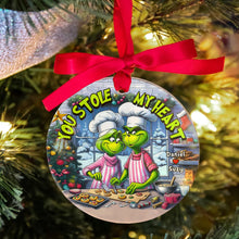 Load image into Gallery viewer, Personalized Christmas Ornament for Couples - Baking in the Kitchen
