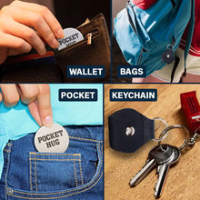 Load image into Gallery viewer, A Hug From Heaven - Personalized Leather Pocket Hug for Mom and Grandma Leather Pocket Hug PopCulturePrints
