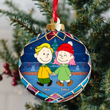 Load image into Gallery viewer, Custom Cartoon Couple Christmas Ornament
