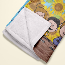 Load image into Gallery viewer, Custom Cozy Blanket for Mom with Cartoon Family Design Blanket PopCulturePrints
