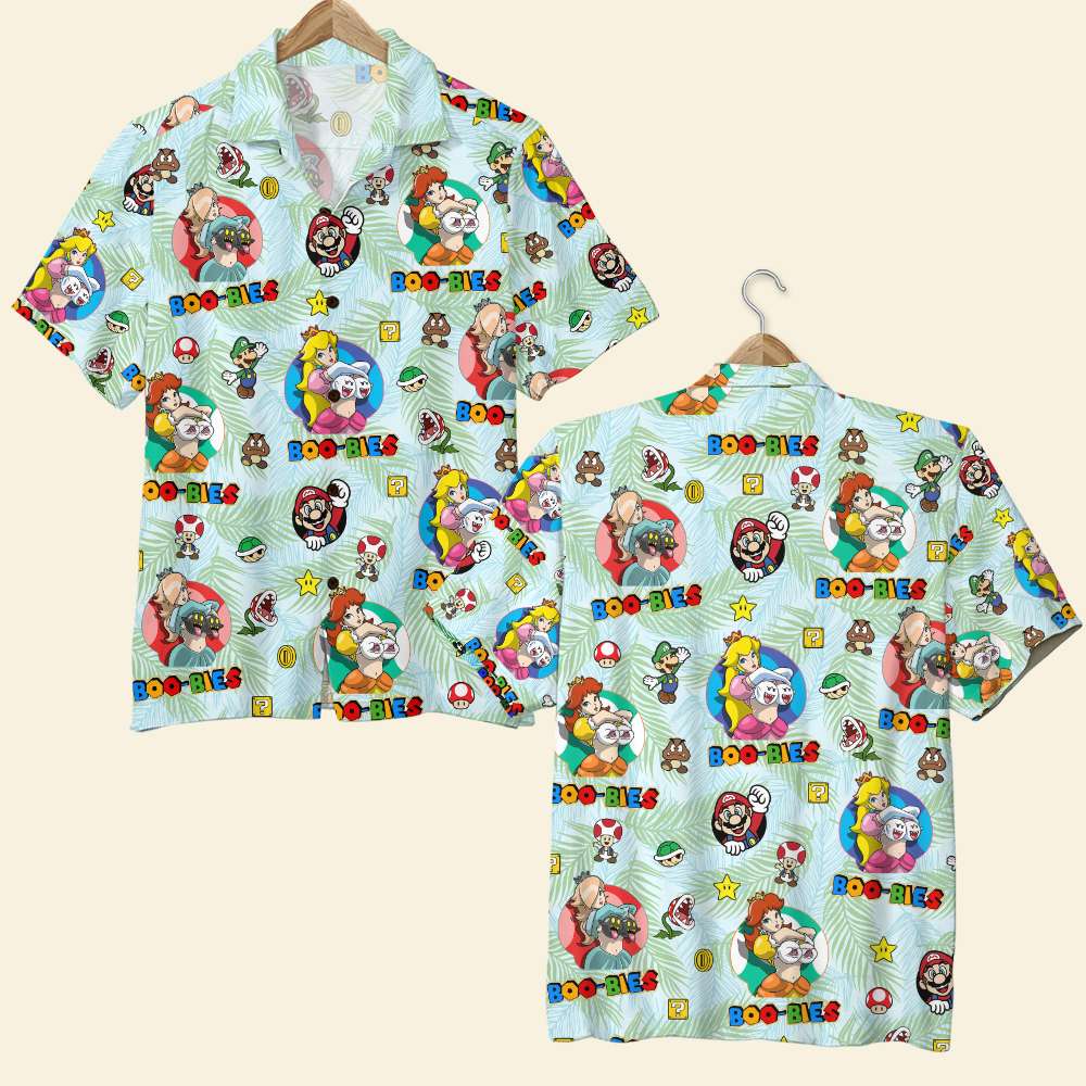 Custom Fan-Themed Hawaiian Shirt - Vibrant Cartoon Adventure Hawaiian Shirts PopCulturePrints