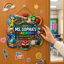 Load image into Gallery viewer, Welcome to Ms. Sophia's Classroom - Personalized Acrylic Sign for Teachers
