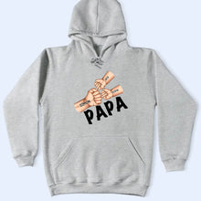 Load image into Gallery viewer, Dad&#39;s Fist Punch - Personalized T-Shirt for Fathers T-shirt PopCulturePrints
