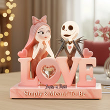 Load image into Gallery viewer, Simply &amp; Meant To Be - Spooky Couple Light Box Personalized Gift Light Box PopCulturePrints
