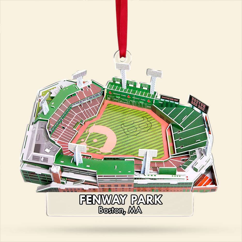 Custom Baseball Stadium Ornament for Fans - Fenway Park Edition