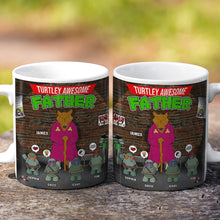 Load image into Gallery viewer, Turtley Awesome Personalized Father Coffee Mug Coffee Mug PopCulturePrints
