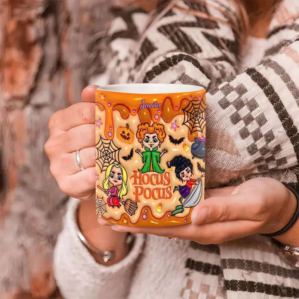 Personalized Halloween Hocus Pocus Coffee Mug – Custom Name