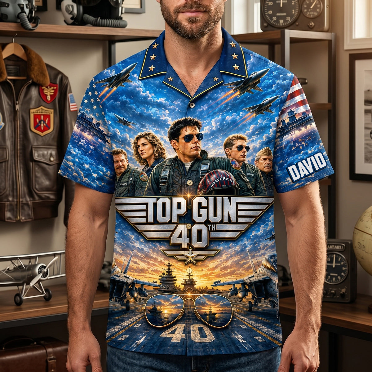 Celebrate 40 Years of Top Gun with Personalized Legendary Pilots Hawaiian Shirt Hawaiian Shirts PopCulturePrints